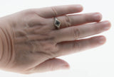 A Touch Of Lavender - Estate Sterling Silver Natural Amethyst Filigree Ring (ER403)