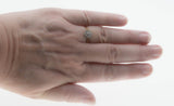 Jewelled Daisy - Edwardian English Signed 'S.B & S LTD' 18K Gold Platinum Natural Diamond Daisy Ring (EDR083)