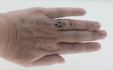 Twilight Over The Sea - Estate Sterling Silver Natural Amethyst & Seed Pearl Ring (ER411)