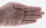 Snow Drop - Vintage 14K Gold Cultured Pearl Pendant & 14K GF Chain (VP249)