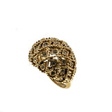 Retro City - Vintage Gold Plated Crystal Rhinestone Ring (VR809)
