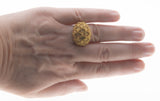 Retro City - Vintage Gold Plated Crystal Rhinestone Ring (VR809)