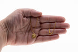 Traveller's Amulet - Vintage 10K Gold 'Saint Christopher' Pendant & 14K GF Chain (VP251)