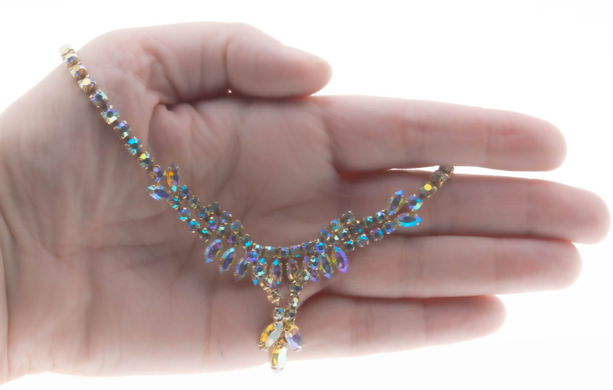 Amazon.com: Royal Crystals Cube Necklace made with Sterling Silver 925 and  Imitation of Crystals Aurora Borealis Charm, 18inches: Clothing, Shoes &  Jewelry