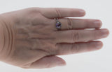 Sweet Lavender - Estate Sterling Silver Natural Amethyst Filigree Ring (ER421)