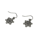 Winter Wonderland - Estate Silver Tone Crystal Rhinestone Dangly Earrings (EE239)