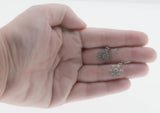 Winter Wonderland - Estate Silver Tone Crystal Rhinestone Dangly Earrings (EE239)