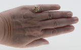 Sparkling Ribbons  - Vintage 14K Gold Natural Diamond Ring (VR1028)