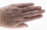 Antique Green - Edwardian 14K Gold Natural Emerald Filigree Ring (EDR088)