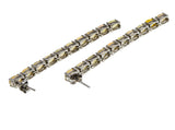 Colour Play - Estate Sterling Silver Natural Opal Linear Earrings (EE240)