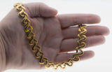 Couture Days - Vintage Signed 'Butler' Gold Plated Fancy Link Necklace (VN227)