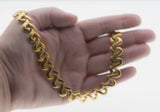 Couture Days - Vintage Signed 'Butler' Gold Plated Fancy Link Necklace (VN227)
