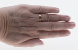 Love & Faith - Edwardian Dated '1904' English 9K Rose Gold 'Hearts & Crosses' Engraved Wedding Band Ring (EDR092)