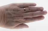 Love & Faith - Edwardian Dated '1904' English 9K Rose Gold 'Hearts & Crosses' Engraved Wedding Band Ring (EDR092)