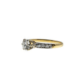 Antique Proposal - Edwardian Signed 'Ryrie' 18K Gold Natural Old European Cut Diamond Engagement Ring (EDR093)