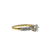 Antique Proposal - Edwardian Signed 'Ryrie' 18K Gold Natural Old European Cut Diamond Engagement Ring (EDR093)