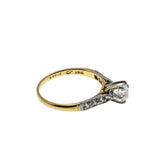 Antique Proposal - Edwardian Signed 'Ryrie' 18K Gold Natural Old European Cut Diamond Engagement Ring (EDR093)