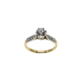Antique Proposal - Edwardian Signed 'Ryrie' 18K Gold Natural Old European Cut Diamond Engagement Ring (EDR093)