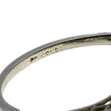 Starlight - Edwardian 18K White Gold 'Star-Set' Natural 'Old European Cut' Diamond 'Forget Me Knot' Filigree Ring (EDR094)