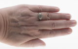 Starlight - Edwardian 18K White Gold 'Star-Set' Natural 'Old European Cut' Diamond 'Forget Me Knot' Filigree Ring (EDR094)