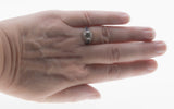 Extraordinary Proposal - Art Deco 18K White Gold Natural Diamond & Sapphire Engagement Ring (ADR289)