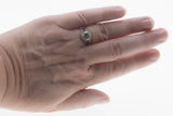 Extraordinary Proposal - Art Deco 18K White Gold Natural Diamond & Sapphire Engagement Ring (ADR289)