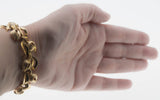 Rosebud Adornment - Vintage Signed 'Lisner' Gold Plated Open-Work Bracelet (VBR205)
