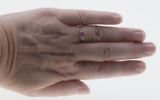 Pink Passion - Vintage Signed 'Cardow' 14K White Gold Natural Pink Sapphire & Diamond Heart Ring (VR1030)