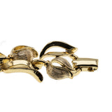Rosebud Adornment - Vintage Signed 'Lisner' Gold Plated Open-Work Bracelet (VBR205)