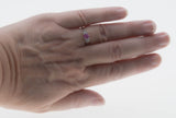 Pink Passion - Vintage Signed 'Cardow' 14K White Gold Natural Pink Sapphire & Diamond Heart Ring (VR1030)