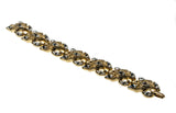 Elegantly You - Vintage Signed 'Trifari' Gold Plated Marquise Austrian Swarovski Crystal Rhinestone Bracelet (VBR207)