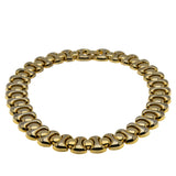 Retro Couture - Vintage Gold Plated Fancy Link Collar Necklace (VN230)