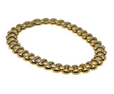 Retro Couture - Vintage Gold Plated Fancy Link Collar Necklace (VN230)