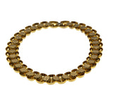 Retro Couture - Vintage Gold Plated Fancy Link Collar Necklace (VN230)