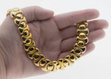 Retro Couture - Vintage Gold Plated Fancy Link Collar Necklace (VN230)