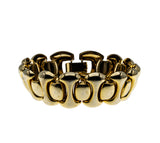Retro Couture - Vintage Gold Plated Fancy Link Bracelet (VB127)