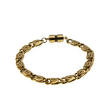 Magnetic Attraction - Vintage Gold Plated Fancy Open-Linked Bracelet (VB128)
