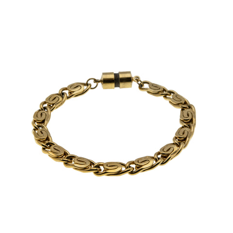 Magnetic Attraction - Vintage Gold Plated Fancy Open-Linked Bracelet (VB128)