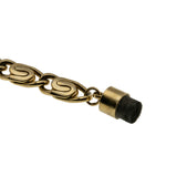 Magnetic Attraction - Vintage Gold Plated Fancy Open-Linked Bracelet (VB128)