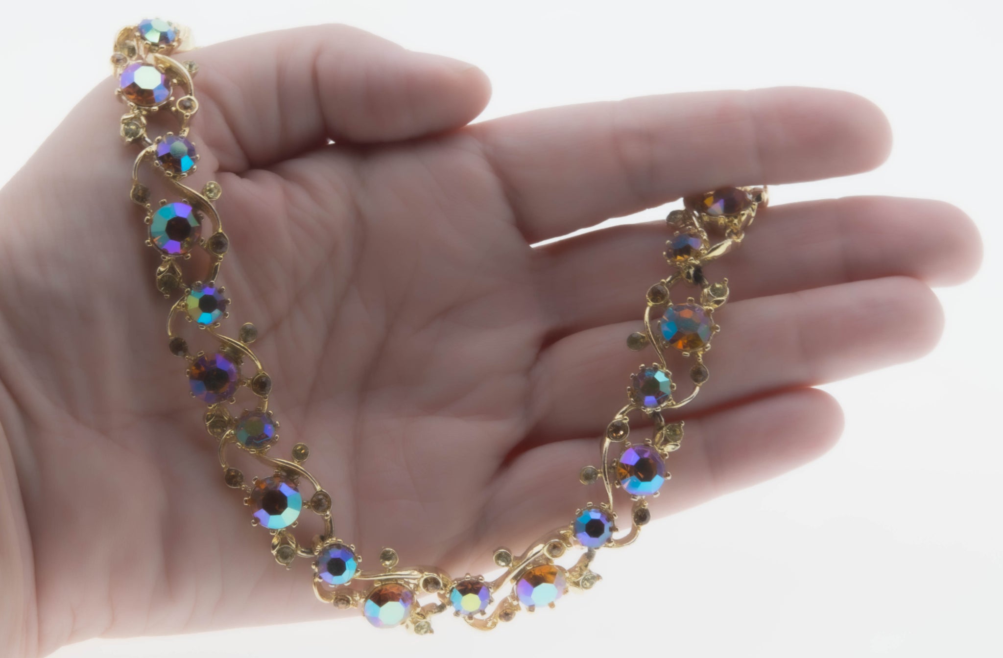 VINTAGE CRYSTAL AND OPAL NECKLACE – Loriann Jewelry