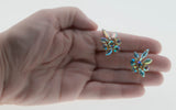 Dazzle Days - Vintage Gold Plated Austrian Swarovski Aurora Borealis Crystal Clip - On Earrings (VE361)