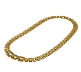 Retro Magic - Vintage Gold Plated Crystal Rhinestone Fancy Link Collar Necklace (VN232)