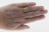 Marquise Elegance - Vintage Retro Italian 18K Gold Natural Diamond Ring (VR1032)
