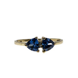 French Lavender - Vintage 10K Gold Natural Tanzanite & Diamond Ring (VR1033)
