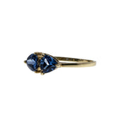 French Lavender - Vintage 10K Gold Natural Tanzanite & Diamond Ring (VR1033)