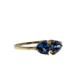 French Lavender - Vintage 10K Gold Natural Tanzanite & Diamond Ring (VR1033)