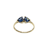 French Lavender - Vintage 10K Gold Natural Tanzanite & Diamond Ring (VR1033)