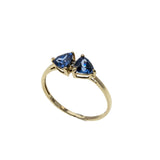 French Lavender - Vintage 10K Gold Natural Tanzanite & Diamond Ring (VR1033)