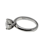 Don't Hold Back - Vintage Platinum Natural Diamond Solitaire Engagement Ring (VR1035)