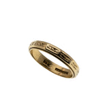 Exquisite Scrolls - Vintage 14K Gold Engraved Wedding Band Ring (VR1040)